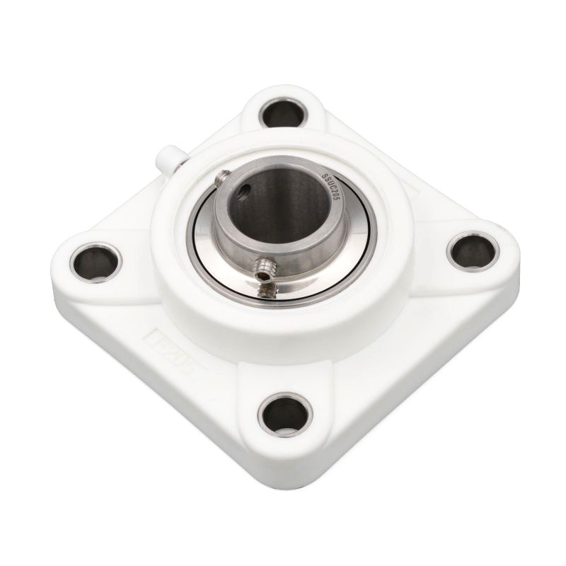 SOPORTE TERMOPLASTICO TL UCF 205 BLANCO + ROD INOX