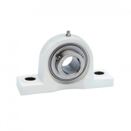 SOPORTE TERMOPLASTICO TL UCP 205 BLANCO + ROD CROMO