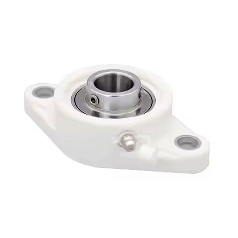 SOPORTE TERMOPLASTICO TL UCFL 206 BLANCO + ROD CROMO