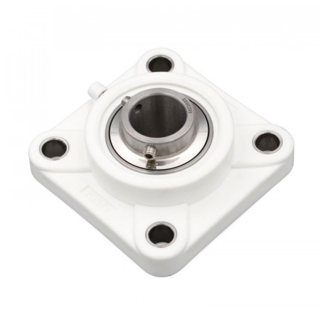 SOPORTE TERMOPLASTICO TL UCF 204 BLANCO + ROD INOX