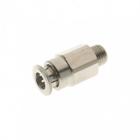 RACOR NEUMATICO AUTOMATICO RECTO MACHO CONICO 4 M8X1 ALTA PRESION Y ENGRASE