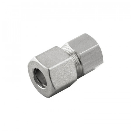 RACOR RECTO COMPRESION LATON NIQ TUBO EXT 8X1/4
