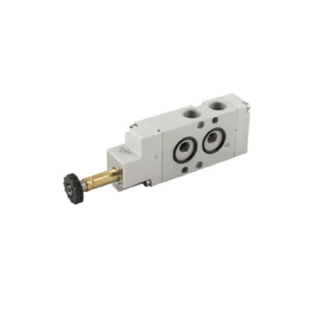 VALV. DE ACCION. ELECTRONEUM. NAMUR 5/2 VIAS MONOEST. RETORNO MUELLE 1/4" AIGNEP