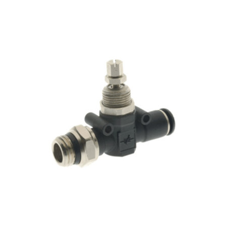 REGULADOR DE CAUDAL NEUMATICO BIDIRECCIONAL MACHO SHORT-TUBO 1/2 10