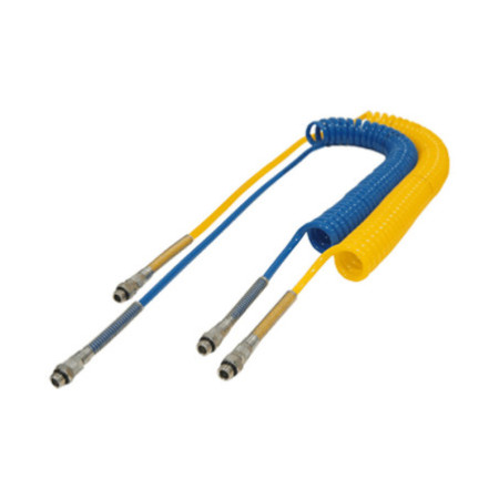 ESPIRAL PU98 SHORE AZUL TERMINALES RECTOS MONTADOS
