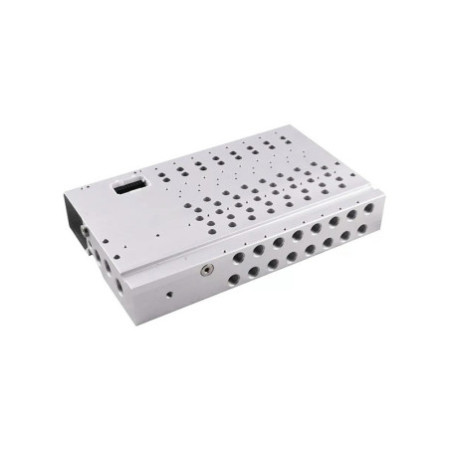 BASE AIGENP NEUMATICA CON PILOTAJE INTERNO BIESTABLE 1/4 10 POS.