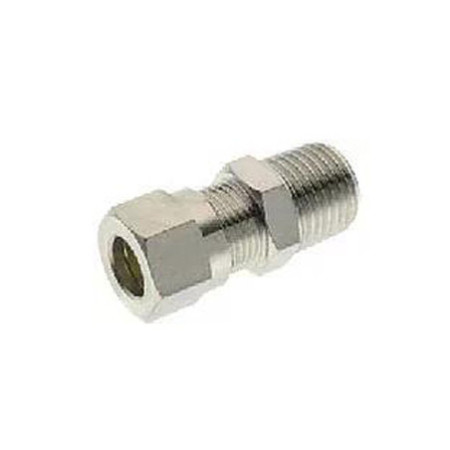 RACOR RECTO COMPRESION LATON NIQ TUBO EXT 10X1/4